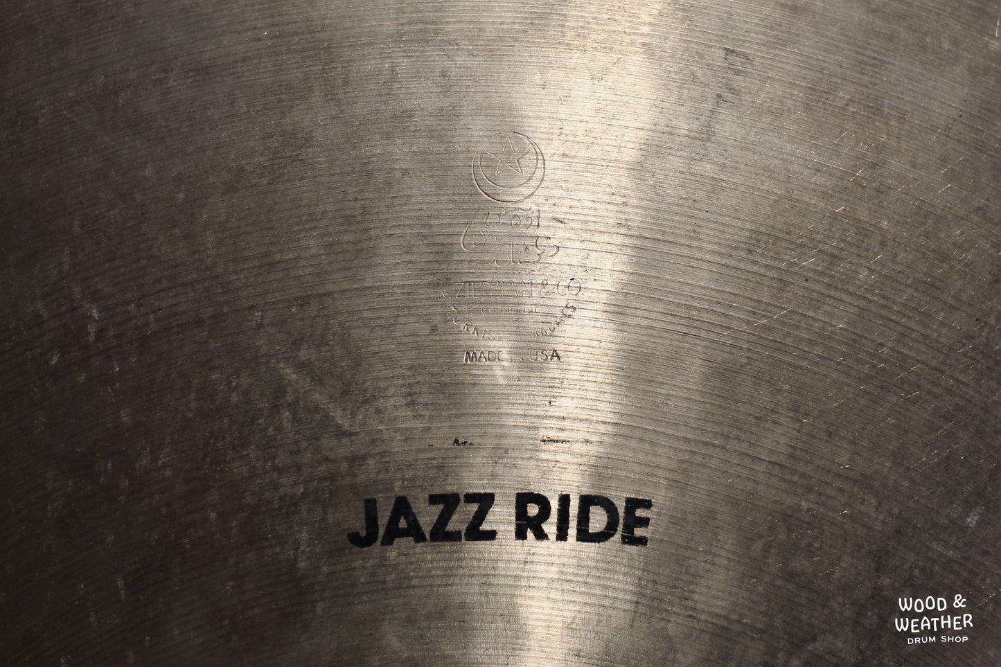 1980s Zildjian 20" K "EAK" Jazz Ride Cymbal 2130g