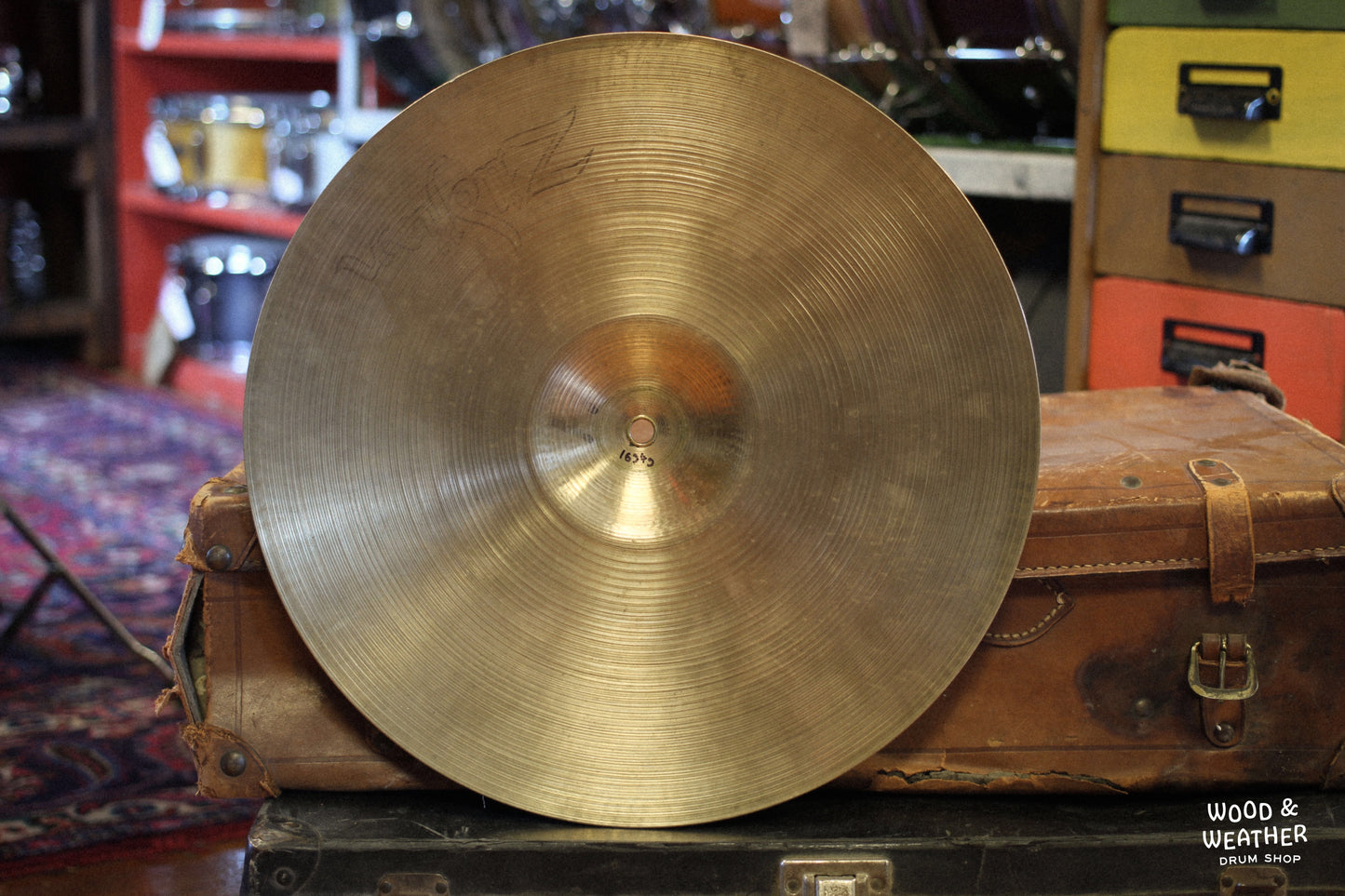 1970s A. Zildjian 15" Single Hi-Hat Cymbal 1634g