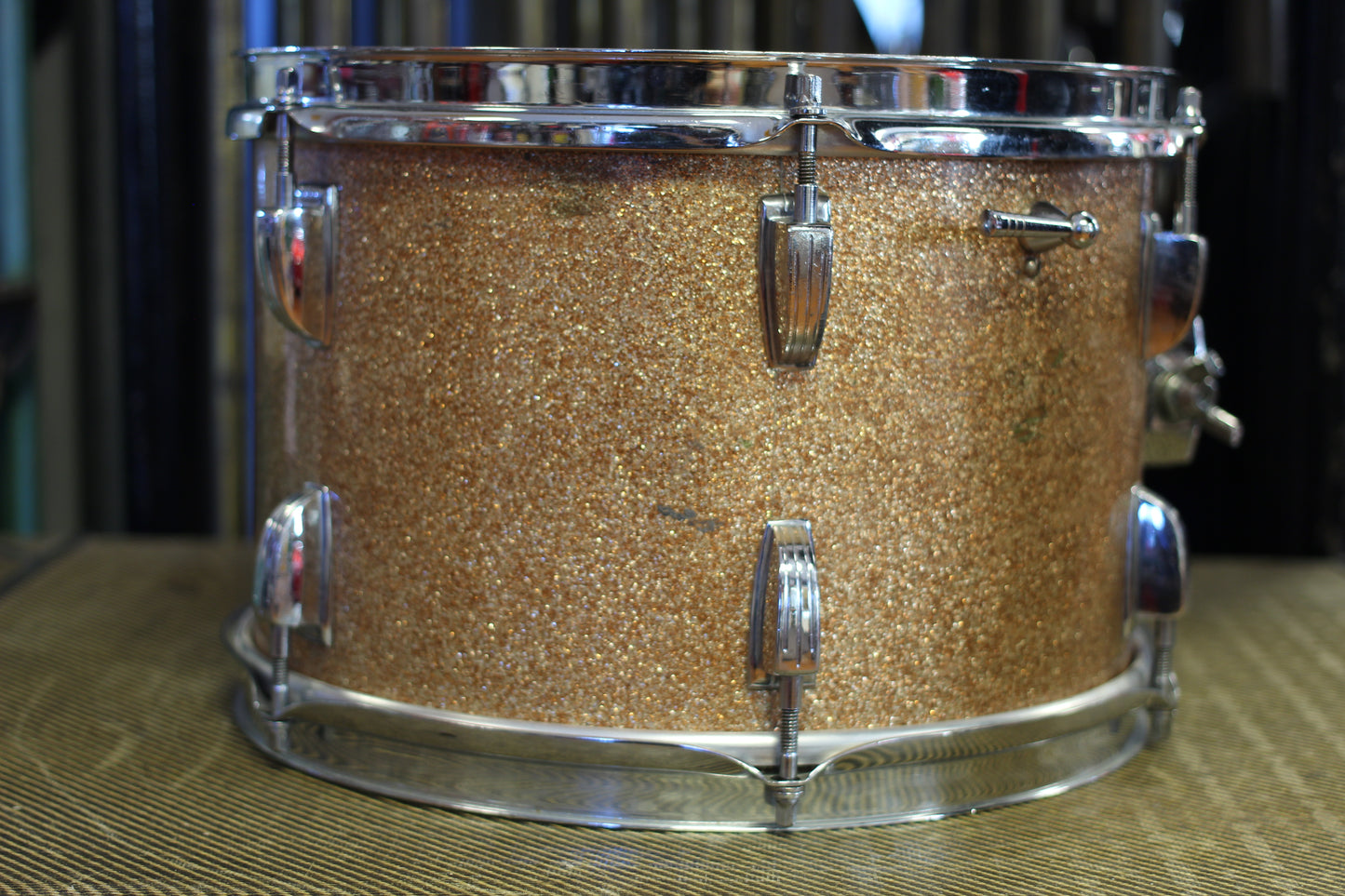 1960's Ludwig Downbeat in Champagne Sparkle 14x20 14x14 8x12