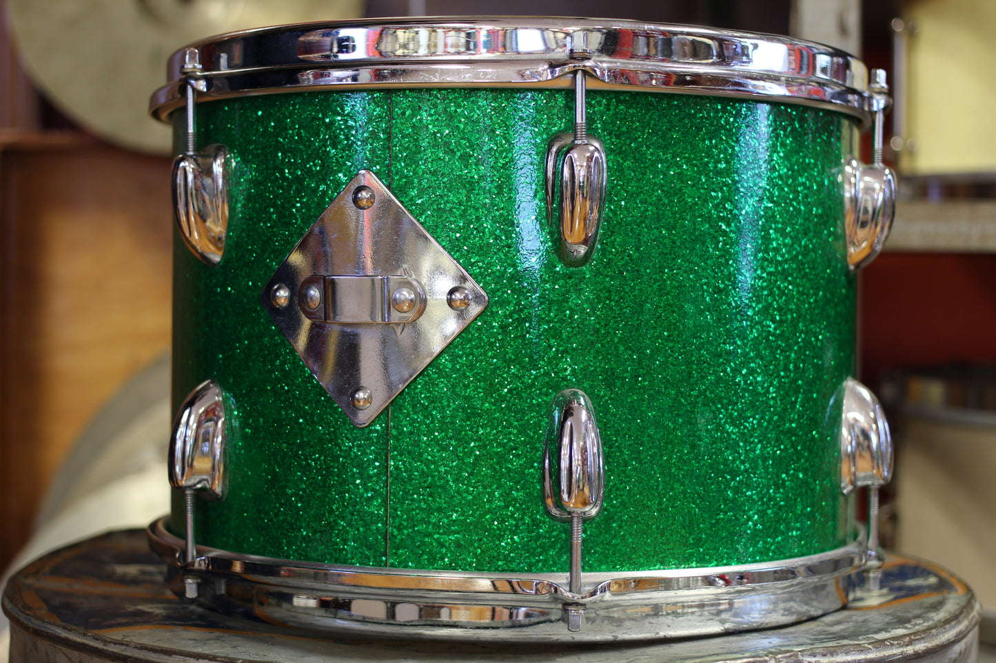 1960's Slingerland 'Gene Krupa Deluxe' in Sparkling Green Pearl 14x20 16x16 9x13