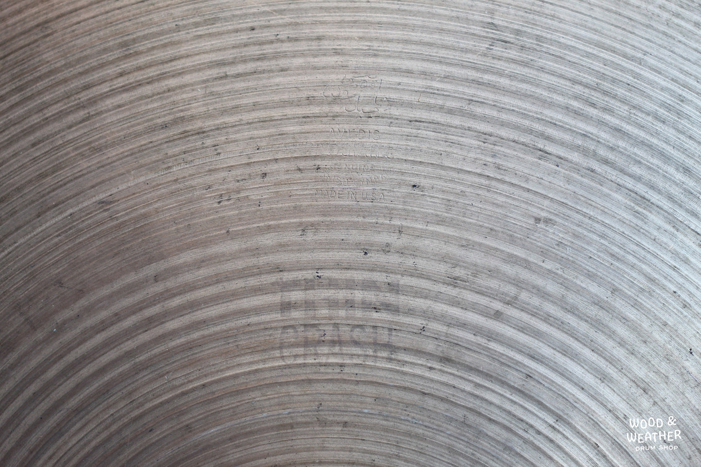 1970s A. Zildjian 16" "Hollow Stamp" Thin Crash Cymbal 1055g