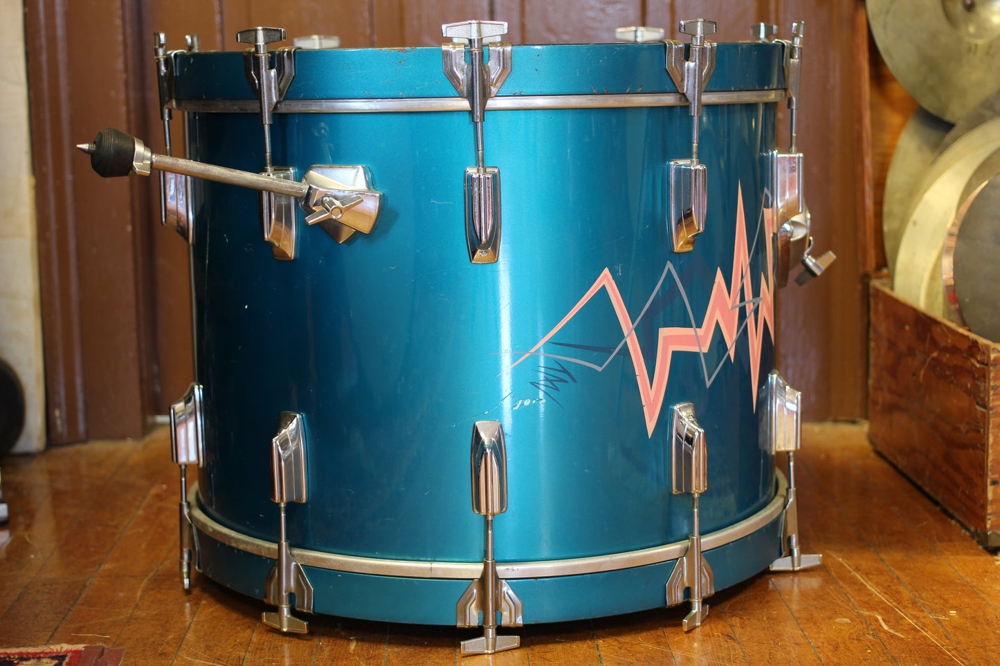 1980's Tama Superstar in Electric Blue 16x22 16x16 10x14 9x13 8x12