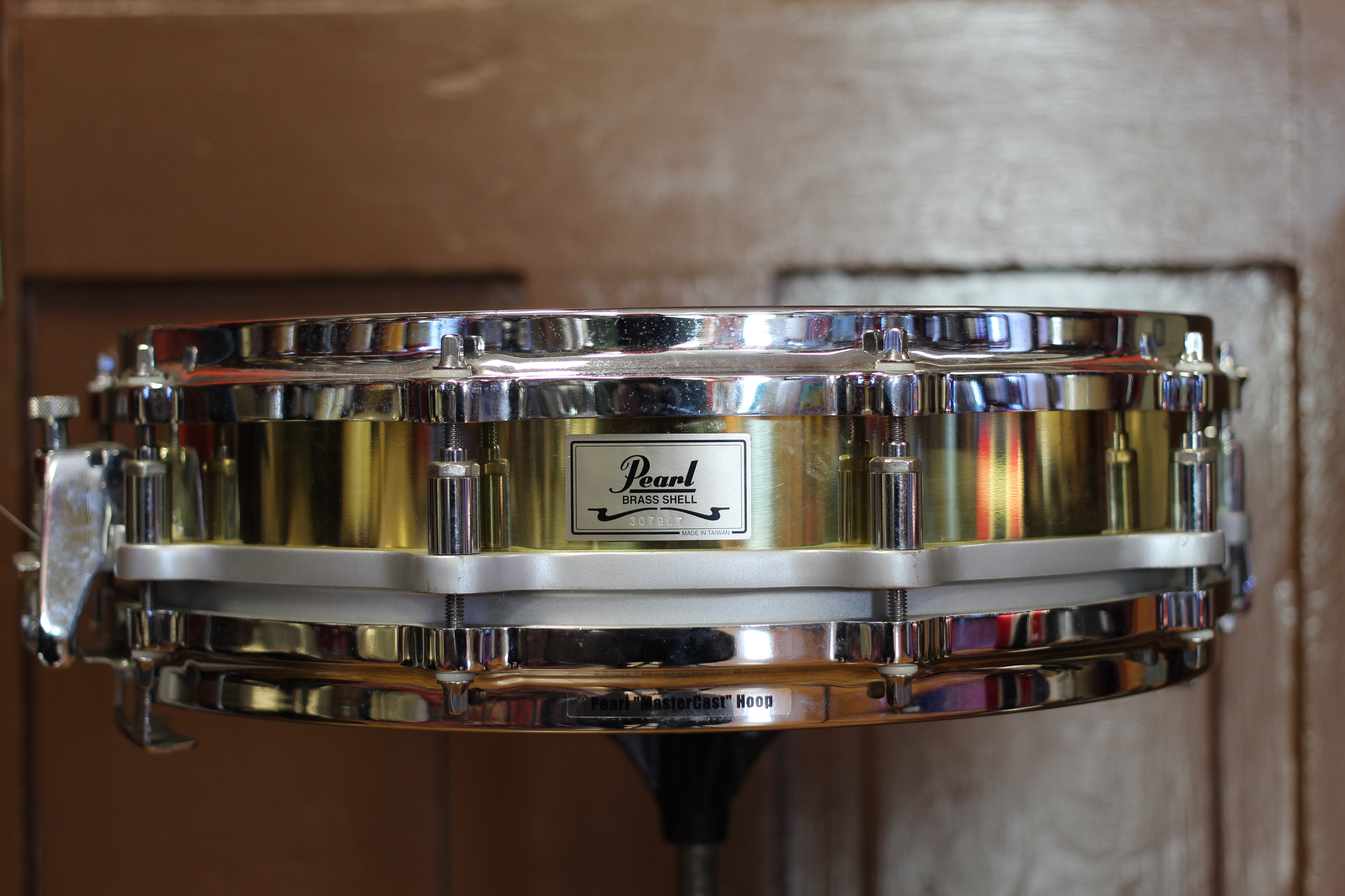 Pearl Free Floating Brass Shell 14” x 6.5” Snare Drum / 80's #JZ