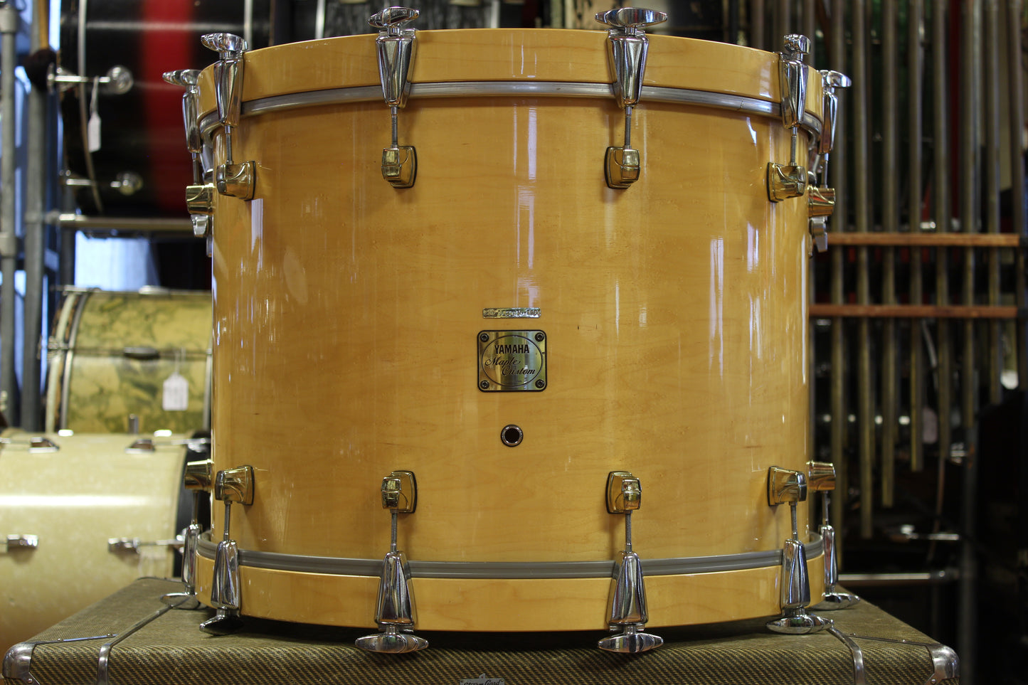 1992 Yamaha Maple Custom in Natural Maple 16x22 16x16 11x13 10x12 10x10