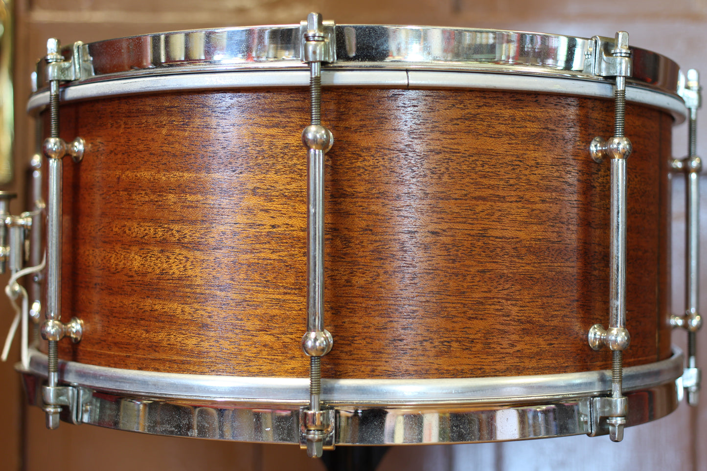 1930's Ludwig 'Pioneer' Model Snare Drum 6.5"x14" in Natural Mahogany