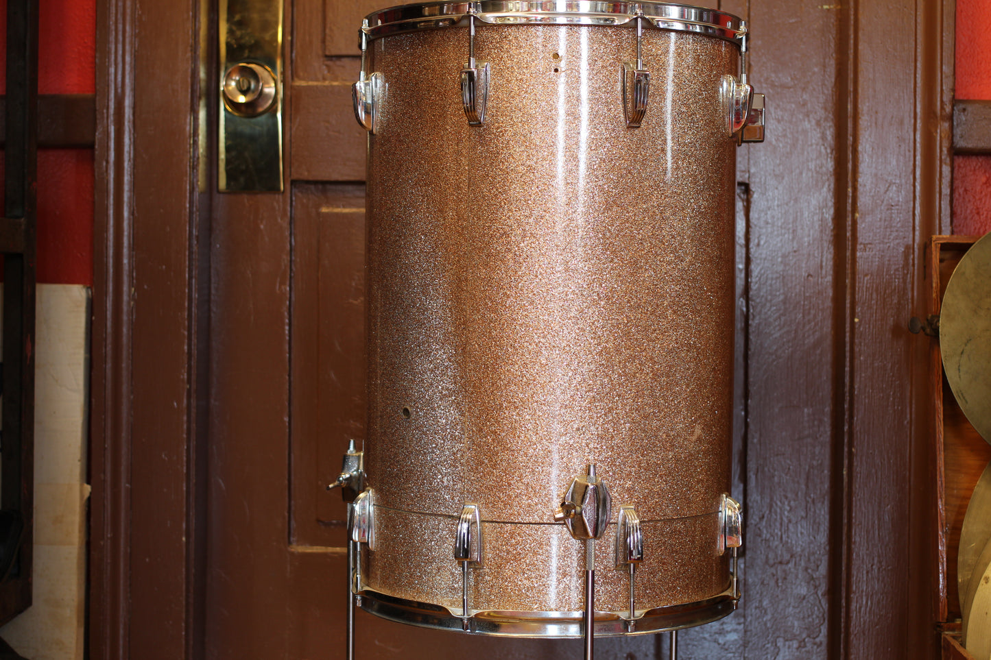 1960 Ludwig 24"x16" Cocktail Drum in Champagne Sparkle