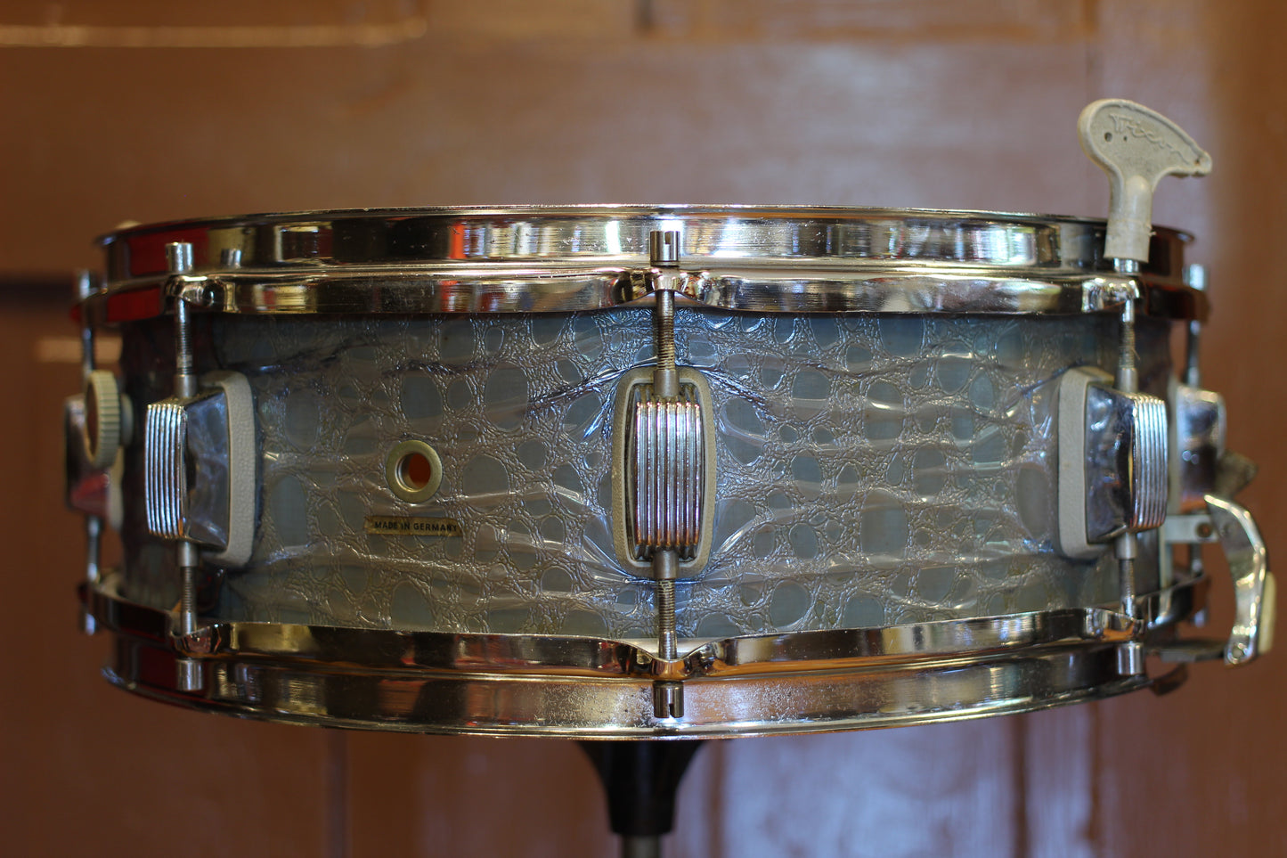 1960's Trixon Luxus in Blue Croco 14x20 9x13 16x16 5x14