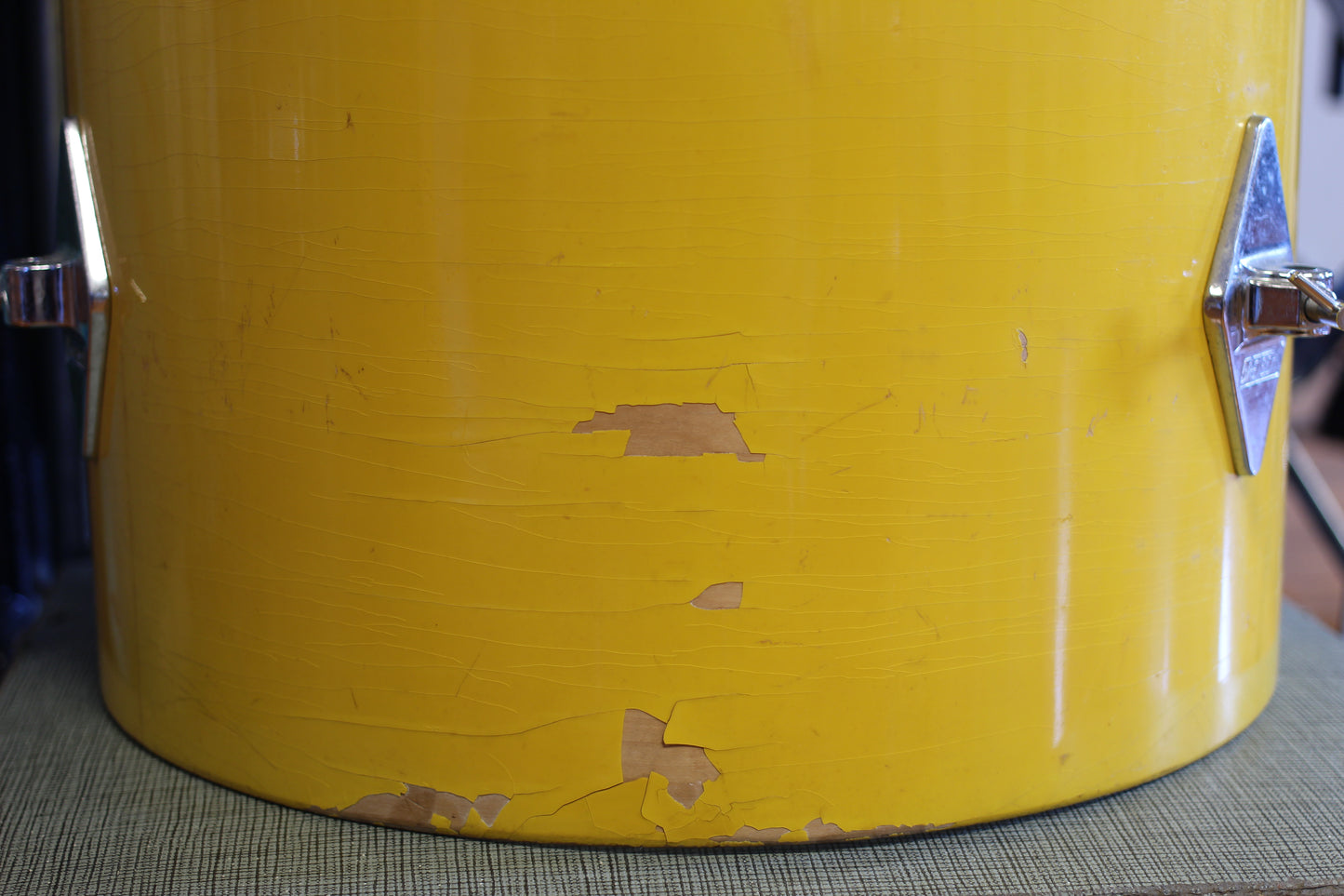 1970's Gretsch Recording outfit in Yellow Nitron Lacquer 14x22 14x16 9x13 8x12