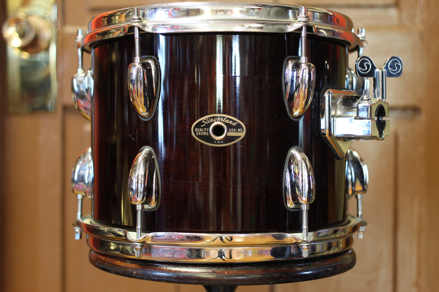 1990's Slingerland Artist Custom in Mahogany 14x20 14x14 5.5x14 8x12 8x10