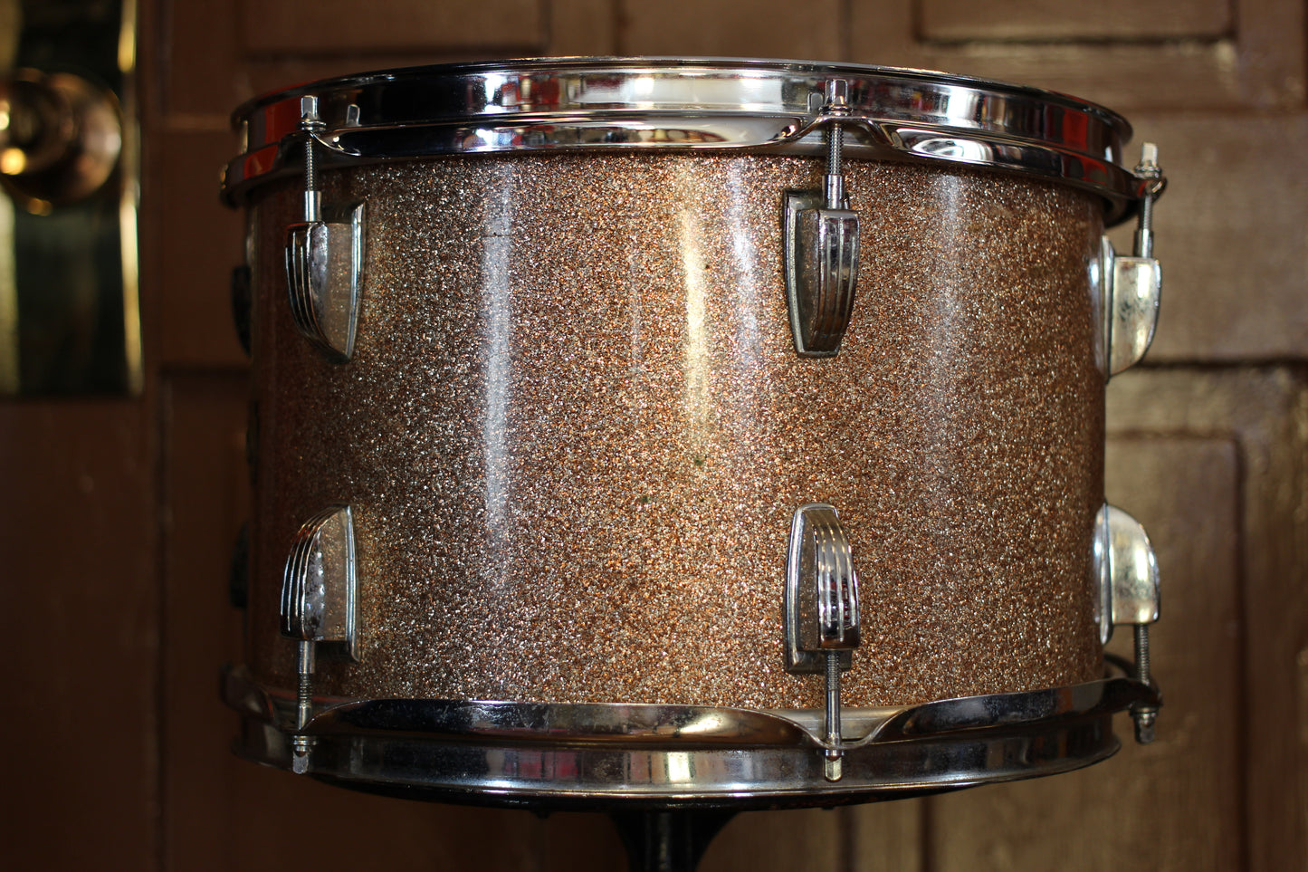 1966 Ludwig Downbeat in Champagne Sparkle 14x20 14x14 8x12