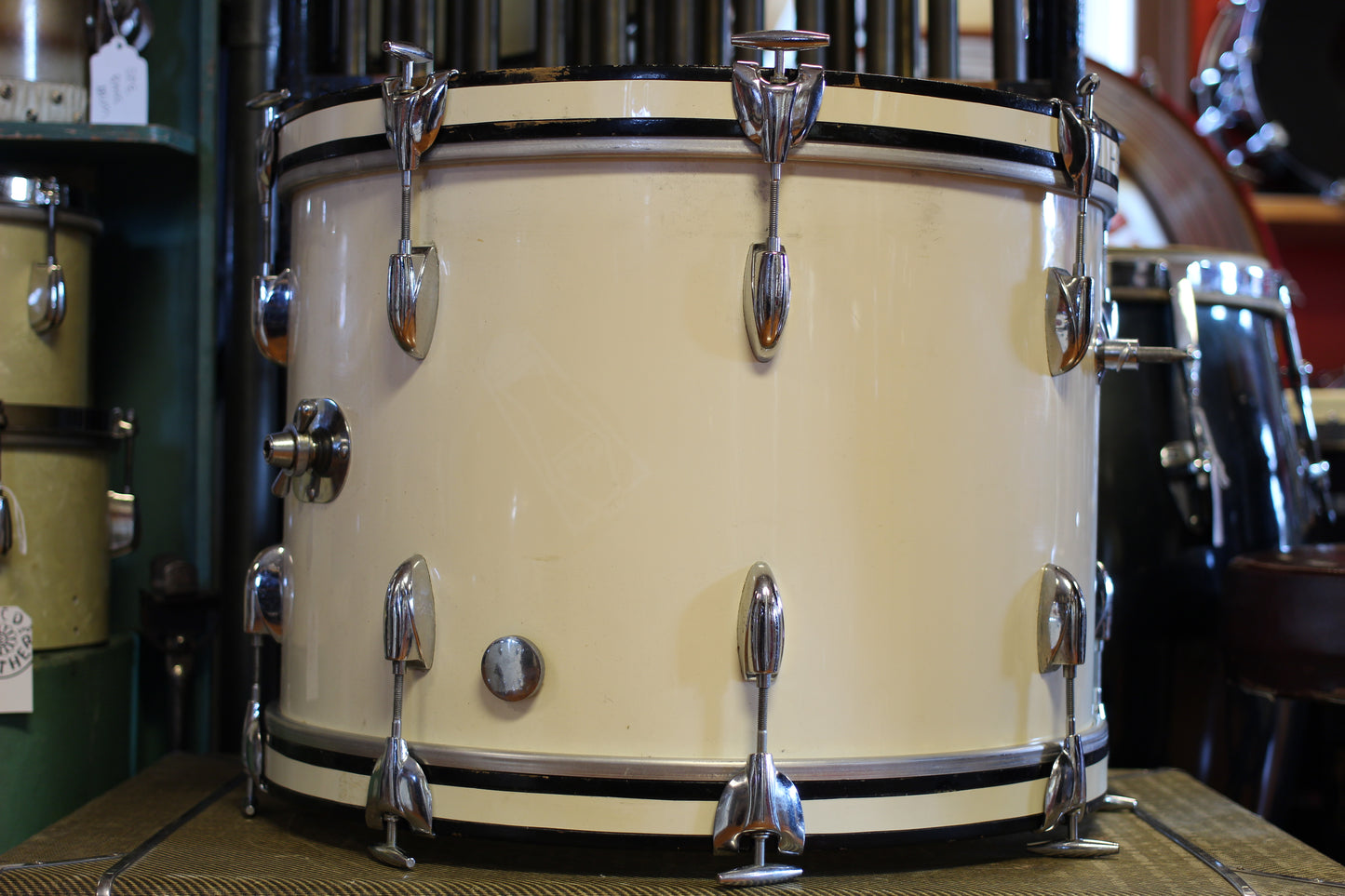1960's Gretsch Progressive Jazz in White Gloss 14x20 14x14 8x12