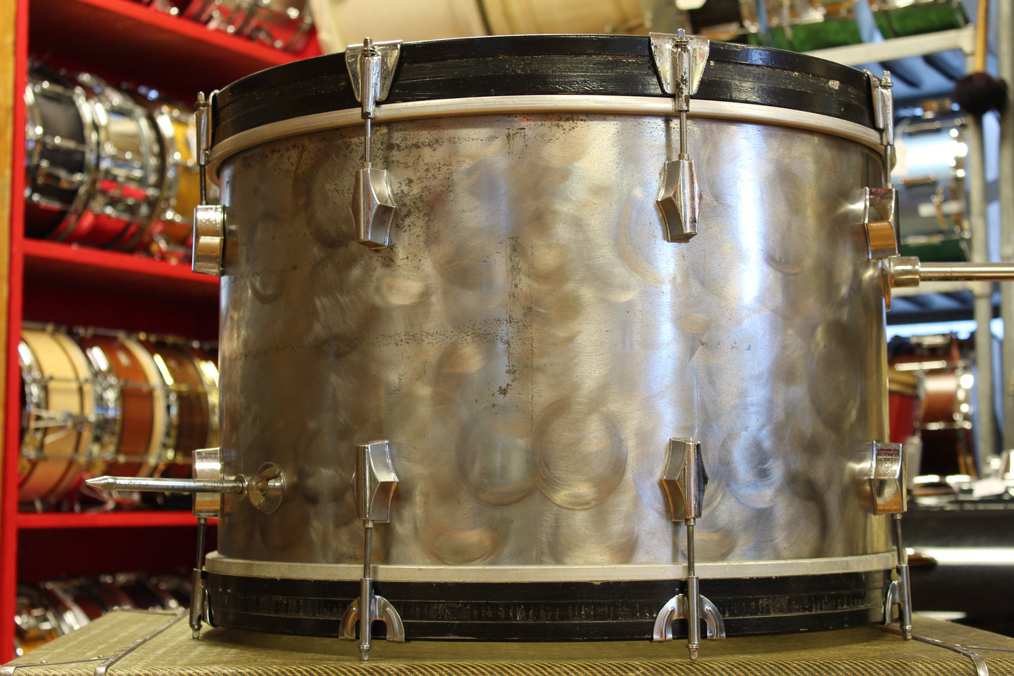 1970's Fibes Brushed Chrome over Fiberglass 14x22 16x18 9x13