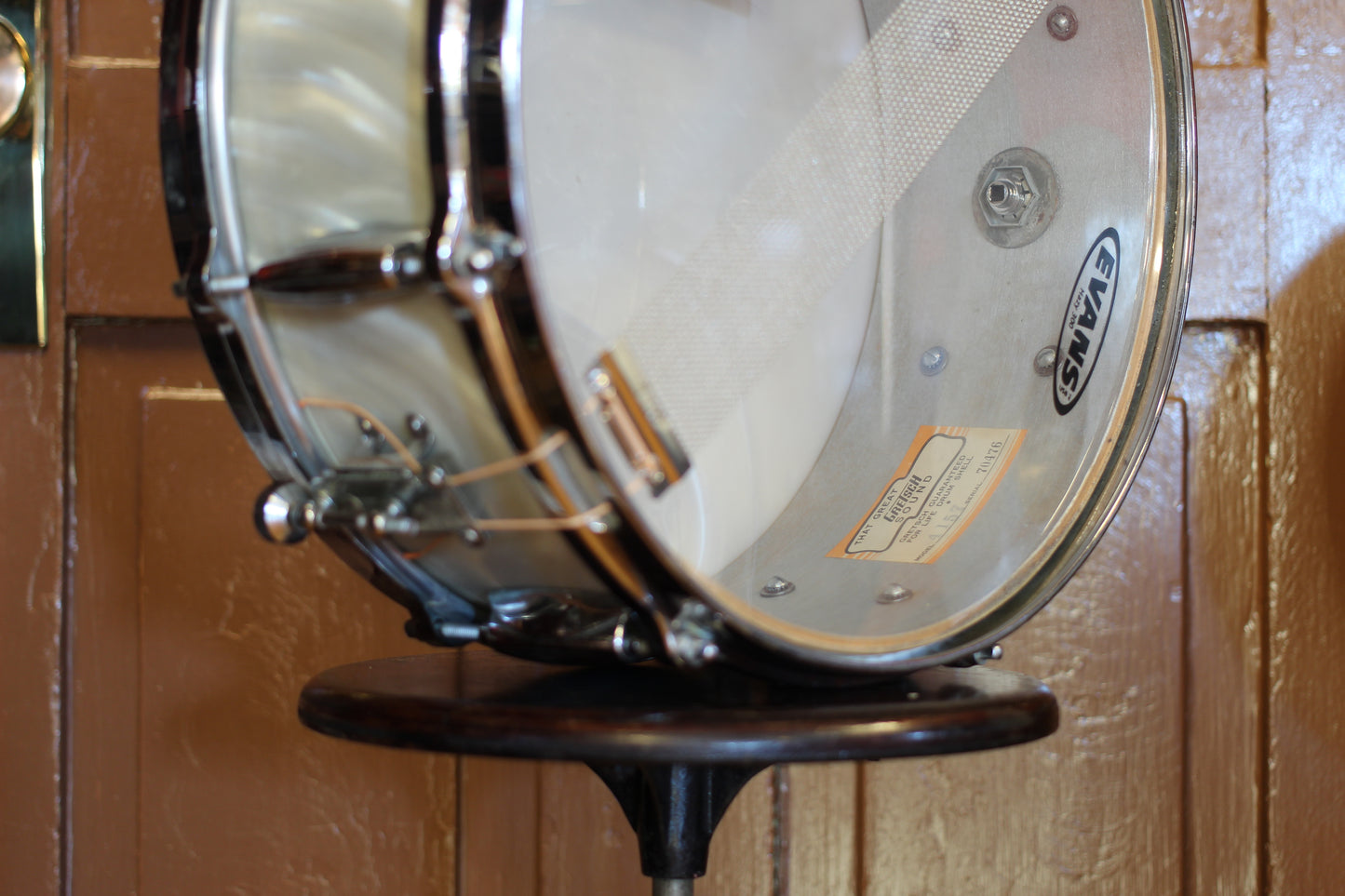 1960's Gretsch Bop Outfit in Silver Satin Flame 14x20 16x16 8x12 5.5x14