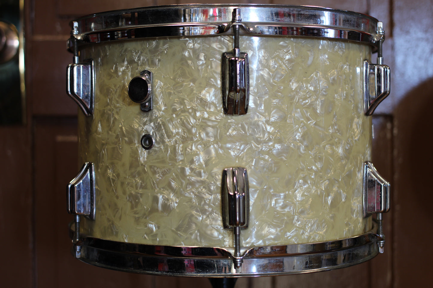 1970's Rogers Londoner in White Marine Pearl 14x22 16x16 9x13 8x12