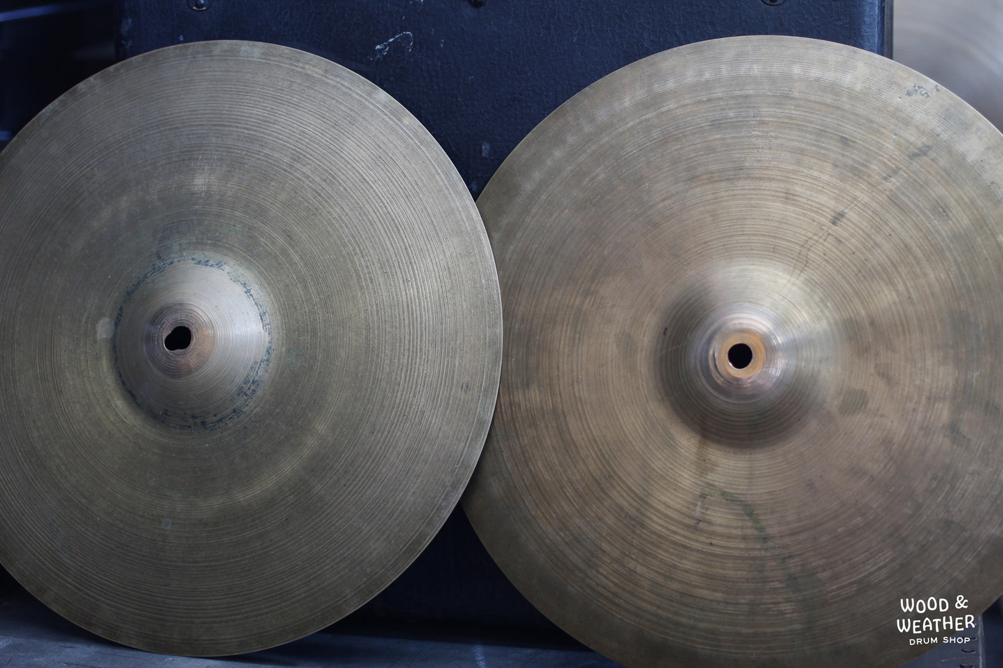 1960s A. Zildjian 14" Hi-Hat Cymbals 705/885g