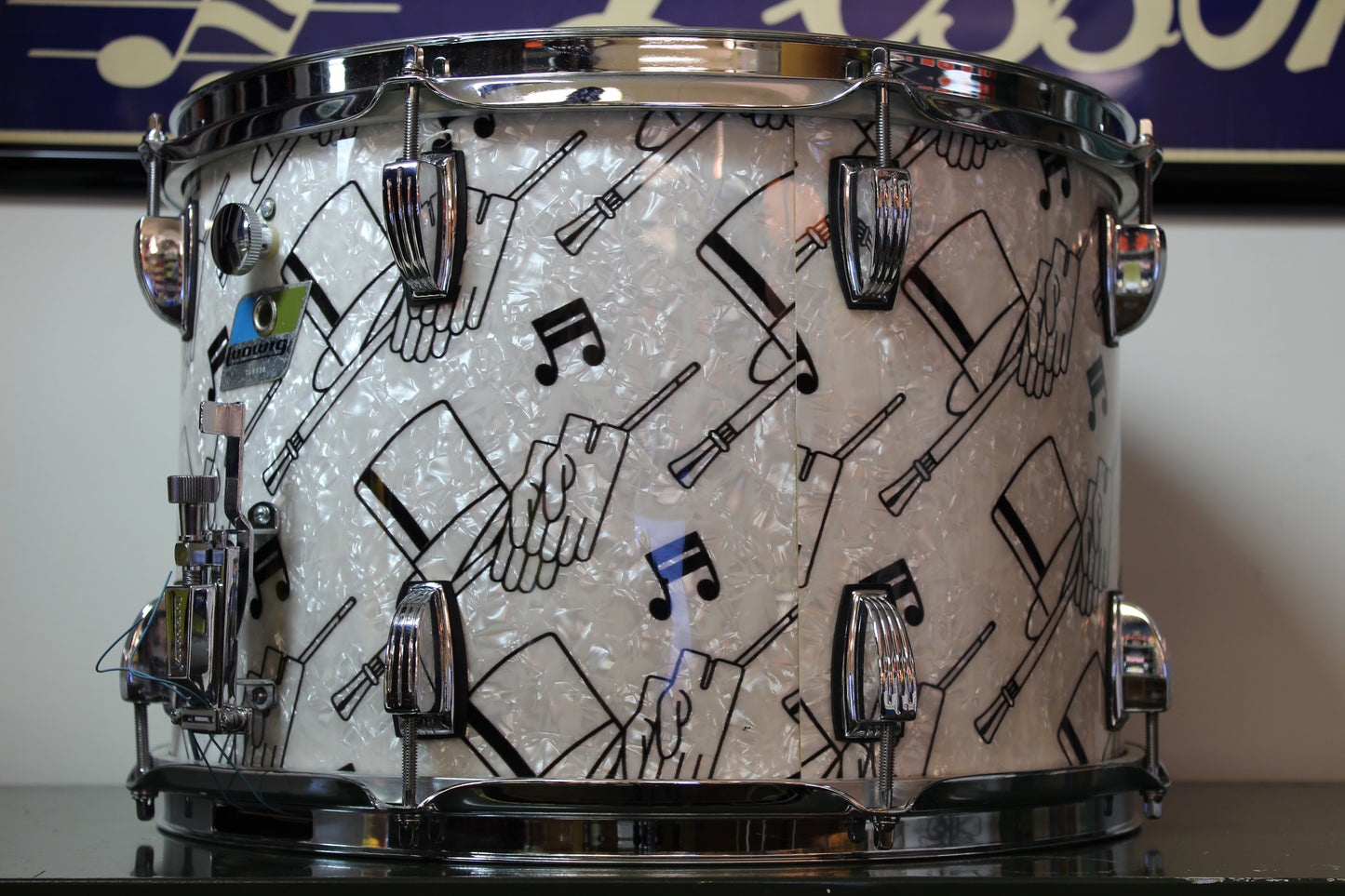 1970's Ludwig 10"x15" Parade Snare Drum in Top Hat & Cane