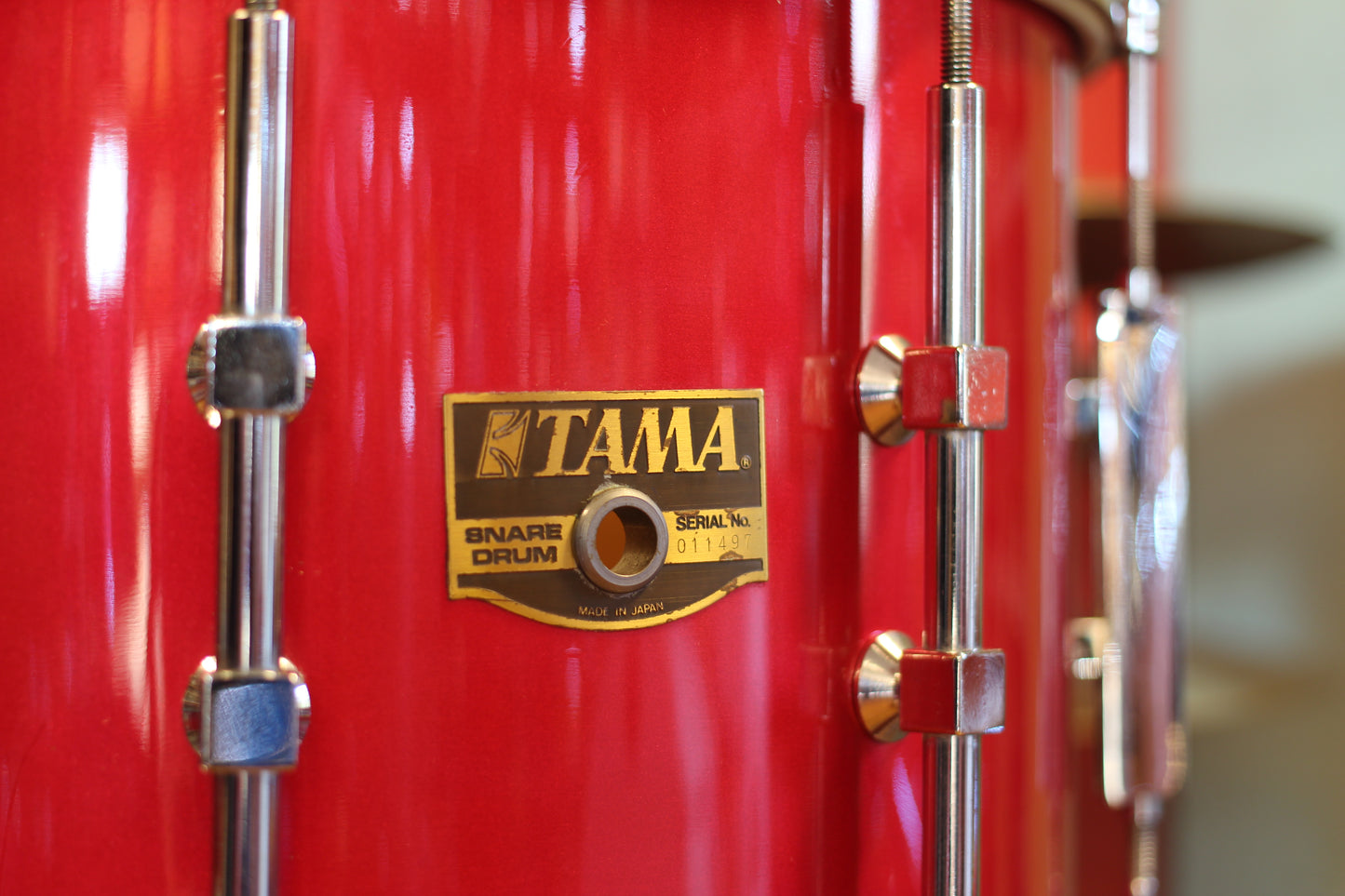 1980's Tama Artstar 9"x14" in Lipstick Red Lacquer