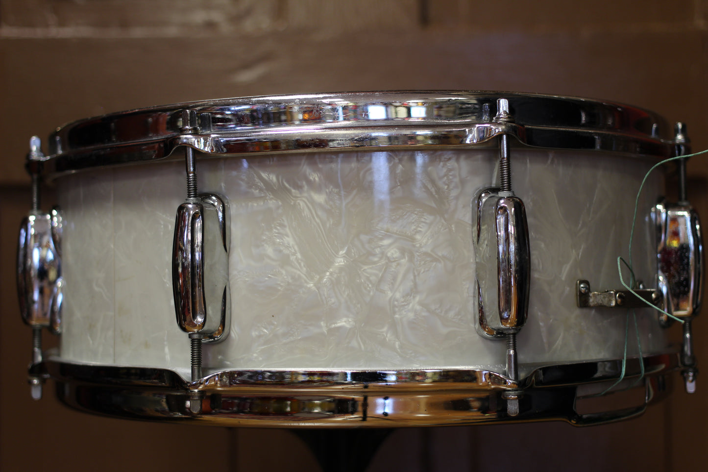 1950's Slingerland 5.5"x14" Student Model Radioking in White Marine Pearl