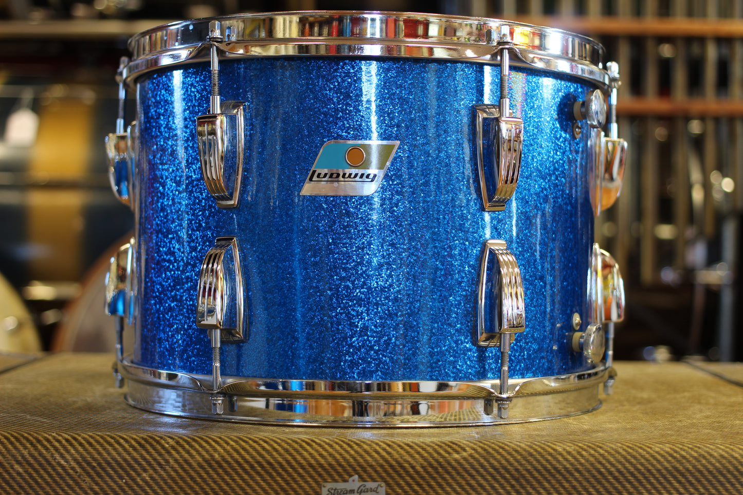 1970's Ludwig Super Classic in Blue Sparkle 14x22 16x16 9x13
