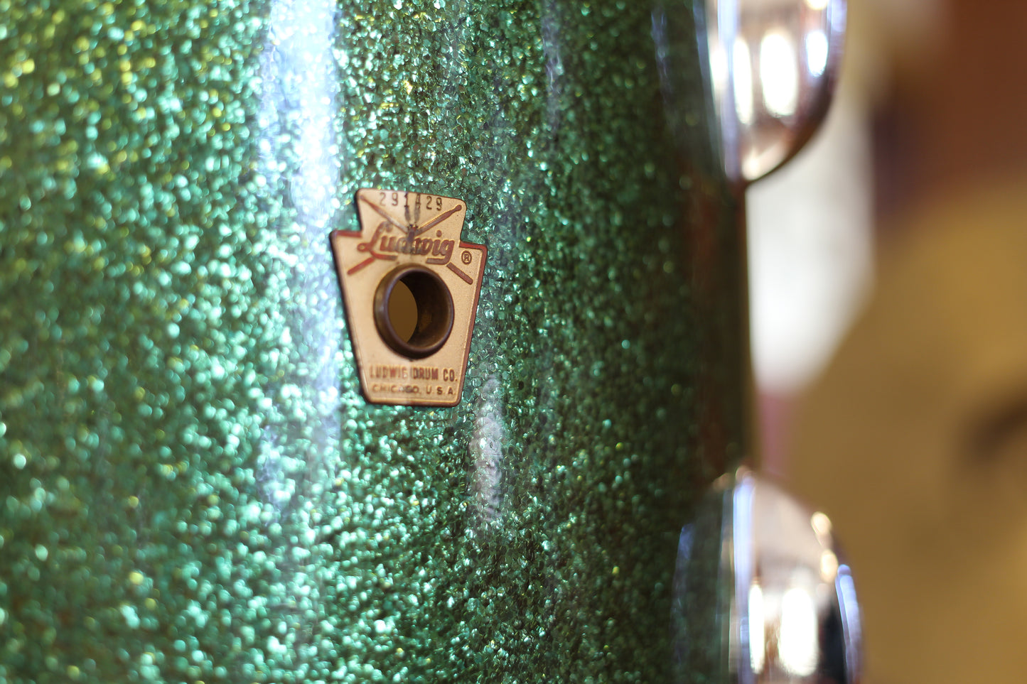 1960's Ludwig Jazzette in Green Sparkle 12x18 14x14 8x12