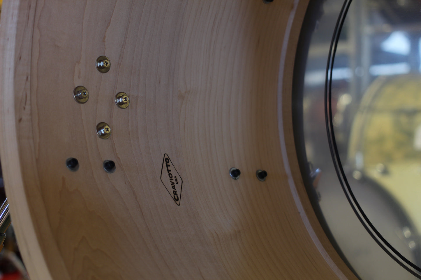2000's Craviotto Solid Maple Kit in Black 14x20 14x14 8x12 7.5x10