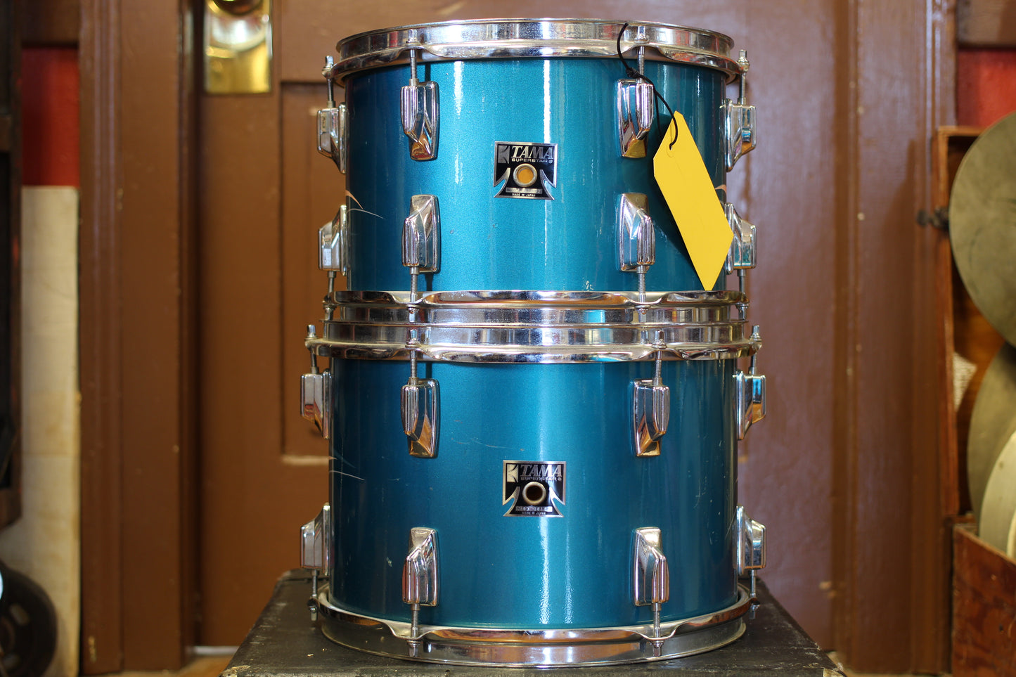 1980's Tama Superstar in Electric Blue 16x22 16x16 10x14 9x13 8x12