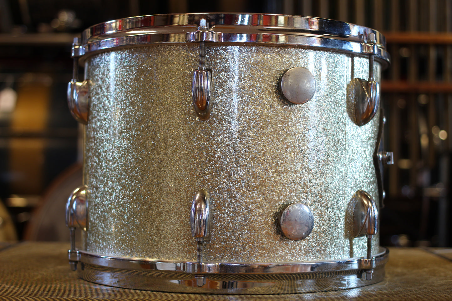 1960's Gretsch 'One Nighter Plus' in Silver Sparkle Pearl 14x22 9x13 5.5x14