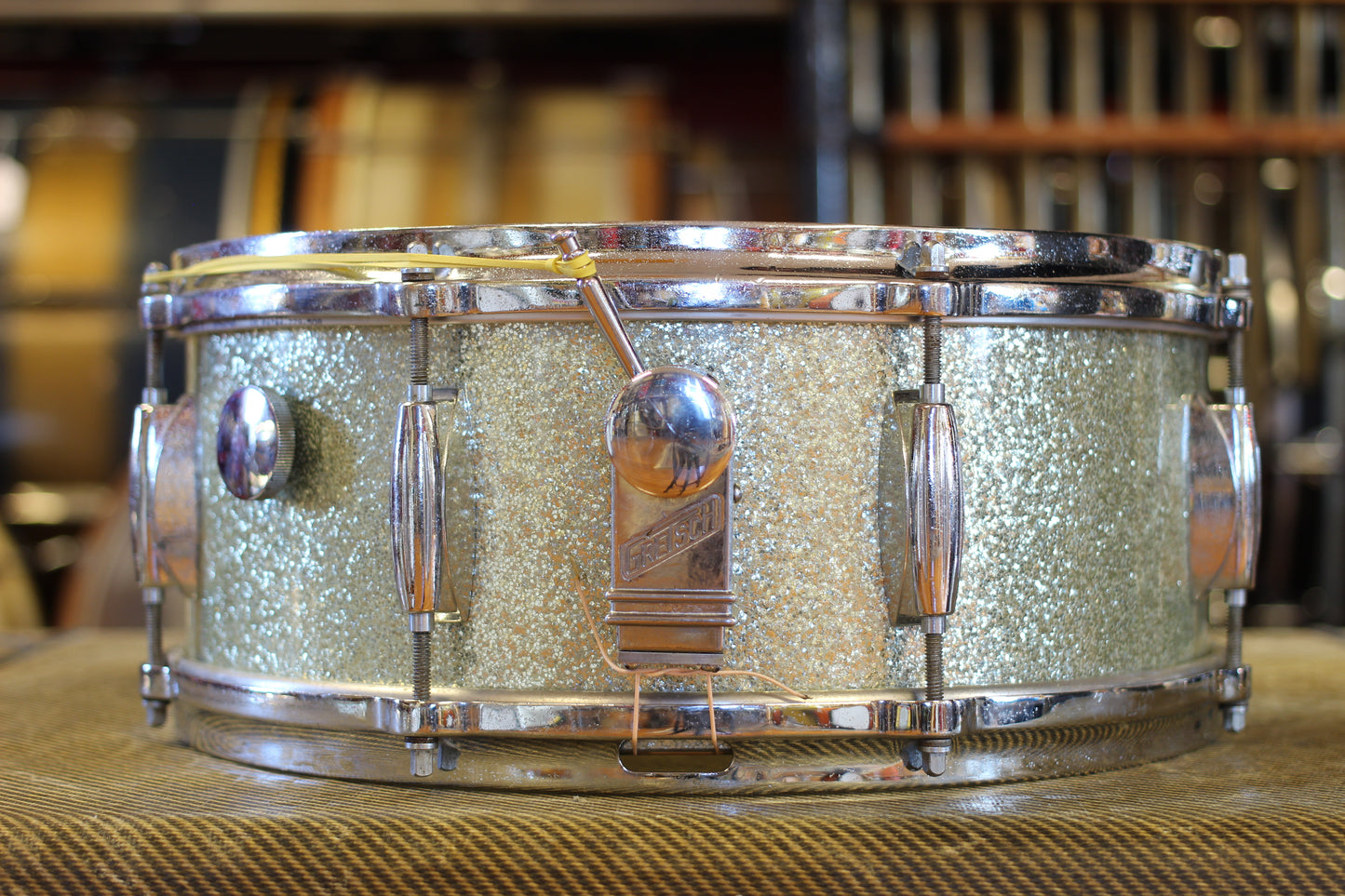1960's Gretsch 'One Nighter Plus' in Silver Sparkle Pearl 14x22 9x13 5.5x14