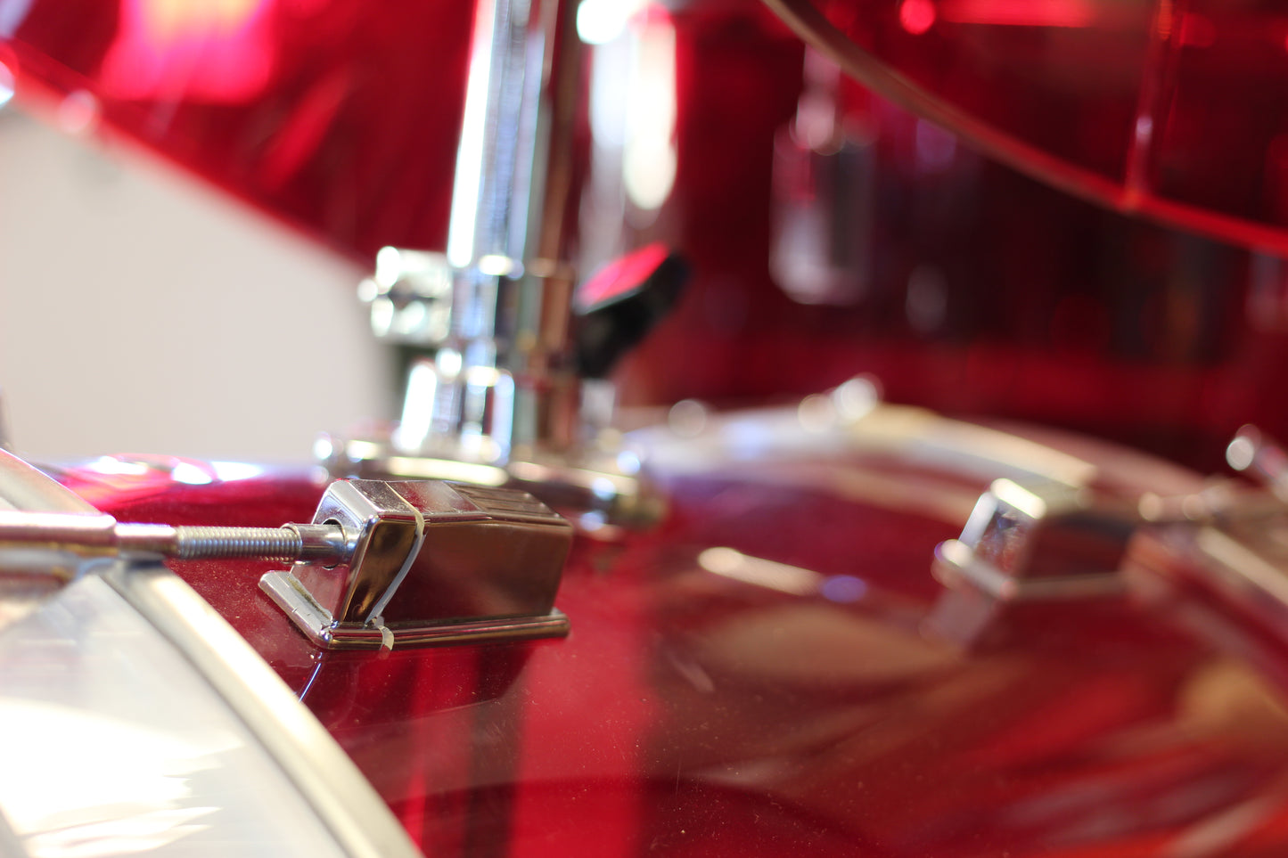 1970's Ludwig Combo outfit in Red Vistalite 14x22 16x16 9x13 8x12