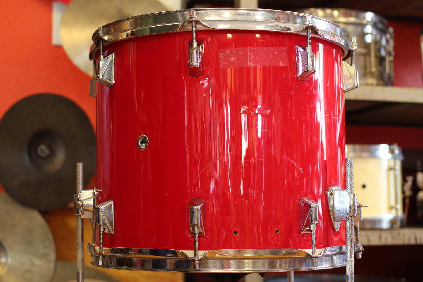 1990's Remo Acousticon 516 Bop kit in Cherry Red 12x18 12x14 9x12