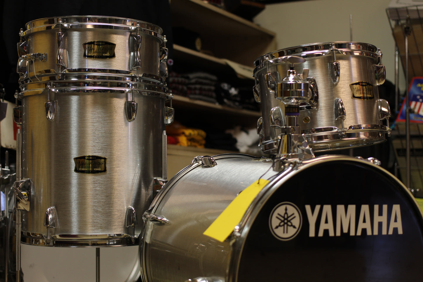 Used Yamaha Manu Katche HipGig Junior Kit in Silver 15x16 12x13 5x12 7x10
