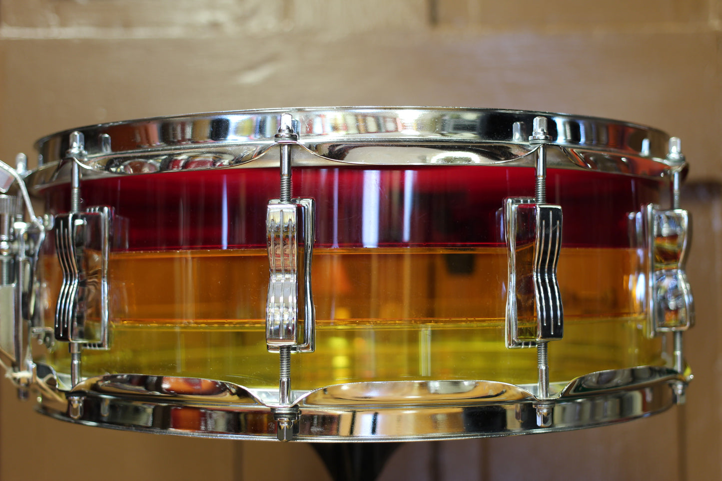 1970's Ludwig 5"x14" Vistalite Snare Drum in Tequila Sunrise