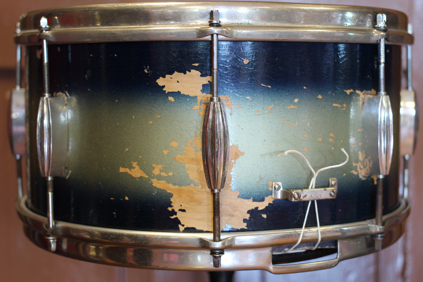 1950's Slingerland Student Model Radioking 7"x14" in Blue & Silver Duco