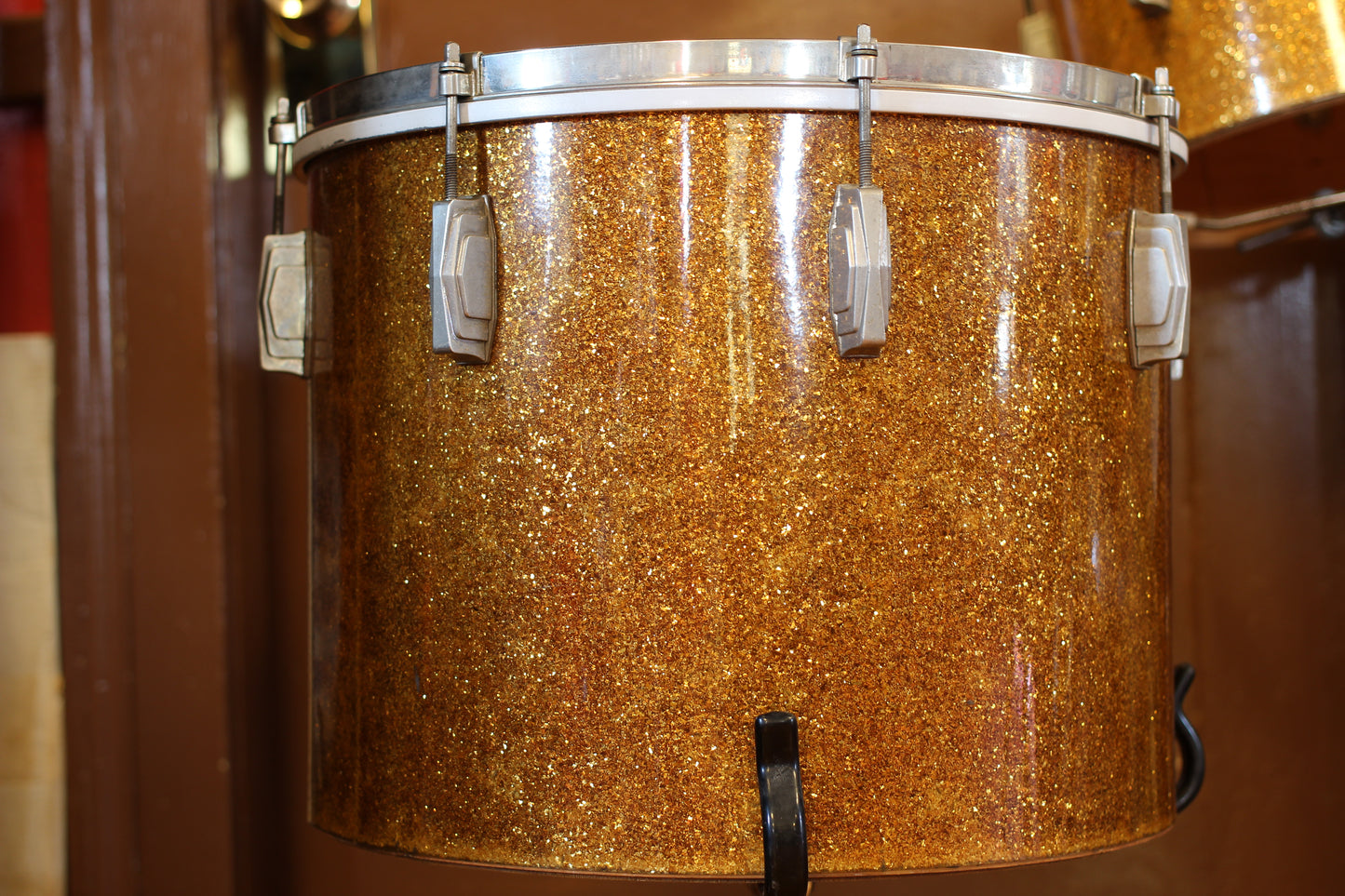 1941 Ludwig & Ludwig 'Swing Sensation' Outfit in Gold Flash Pearl 14x26 7.5x13 12.5x16