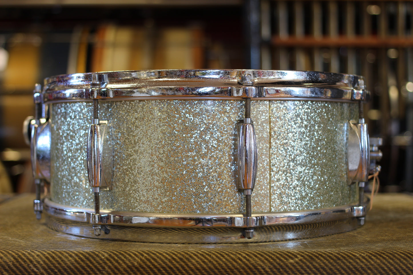 1960's Gretsch 'One Nighter Plus' in Silver Sparkle Pearl 14x22 9x13 5.5x14