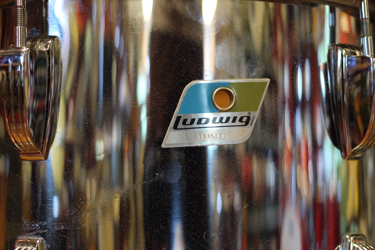 1973 Ludwig Pro Beat in Chrome 14x24 16x18 16x16 10x14
