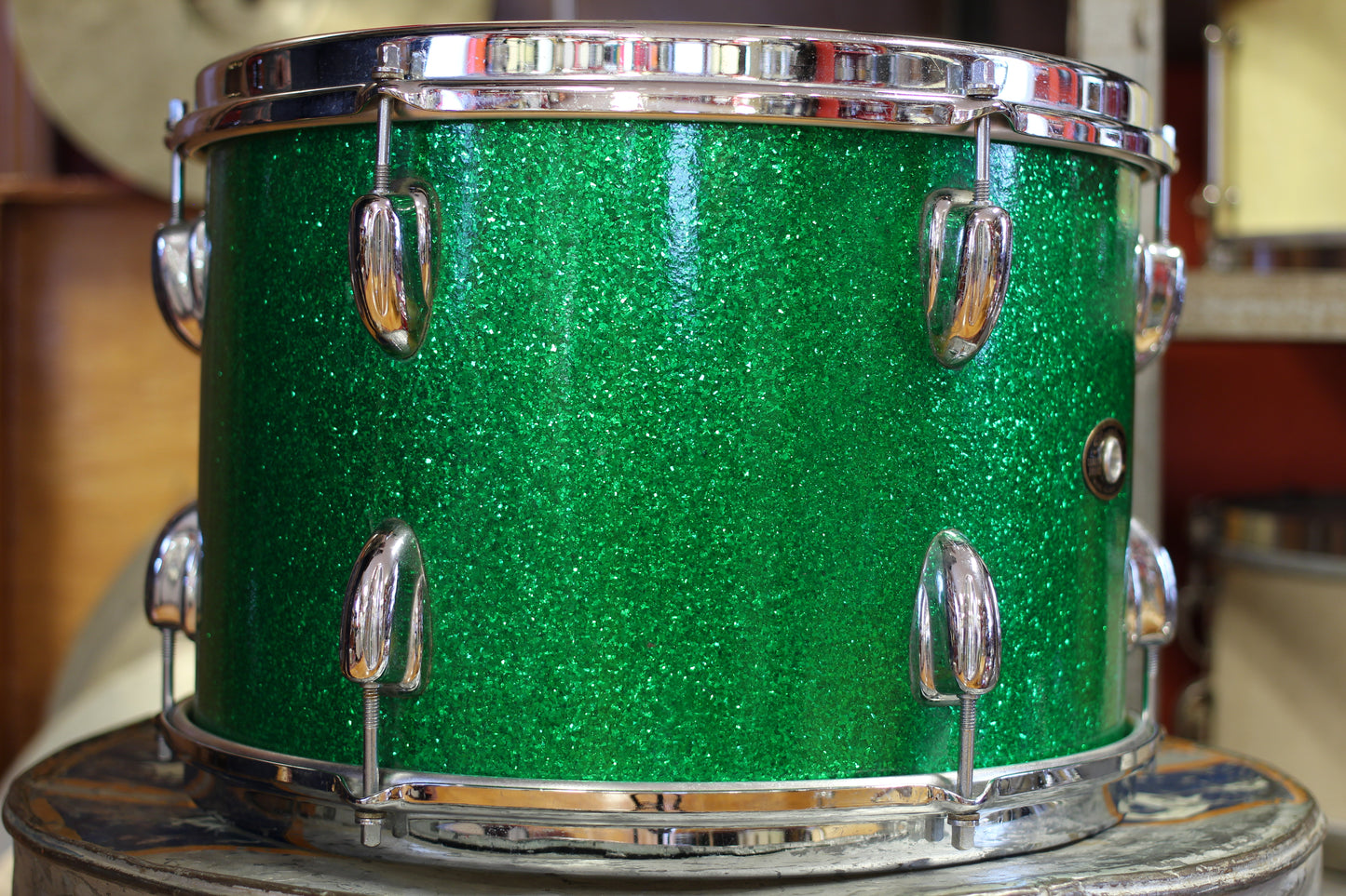 1960's Slingerland 'Gene Krupa Deluxe' in Sparkling Green Pearl 14x20 16x16 9x13