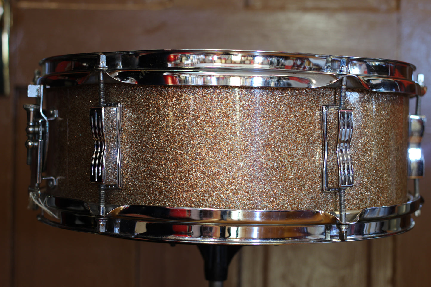 1966 Ludwig 5"x14" Pioneer Snare Drum in Champagne Sparkle