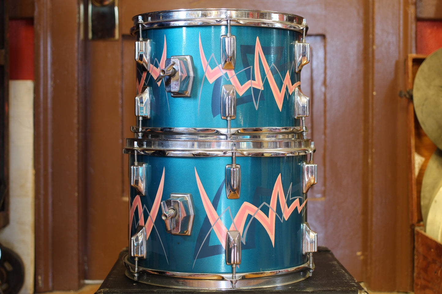 1980's Tama Superstar in Electric Blue 16x22 16x16 10x14 9x13 8x12