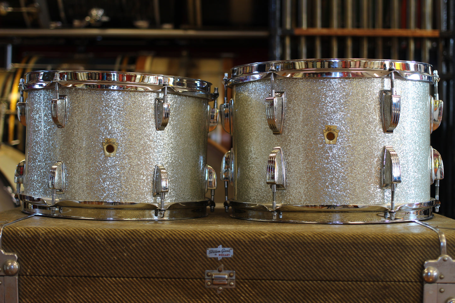1969 Ludwig Hollywood in Silver Sparkle 14x22 16x16 9x13 8x12