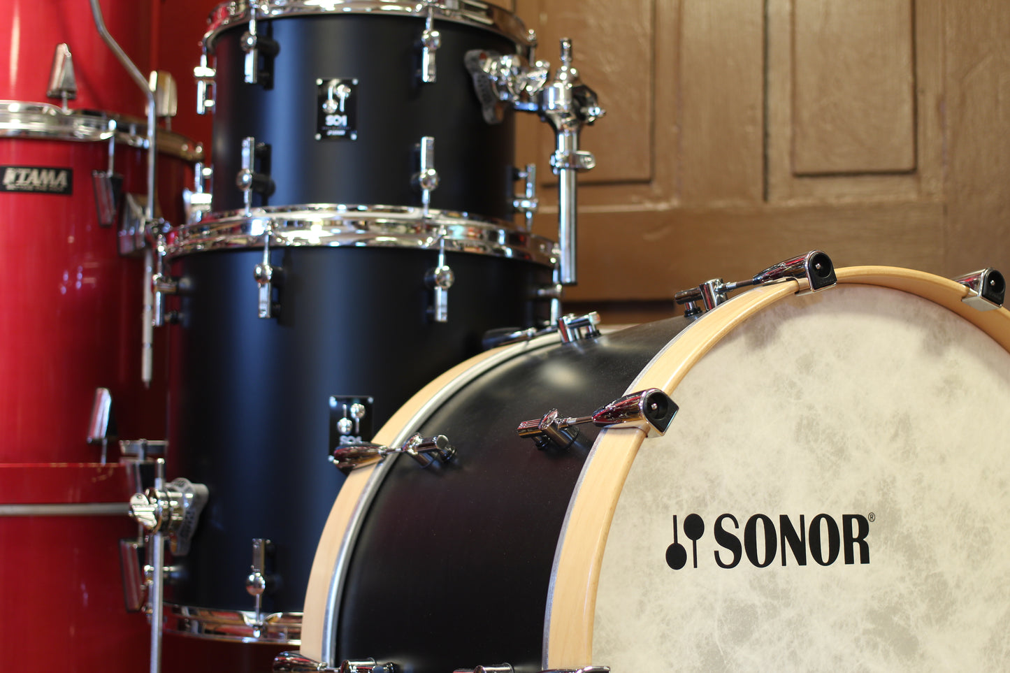 Sonor SQ1 in GT Black 14x24 16x16 9x13