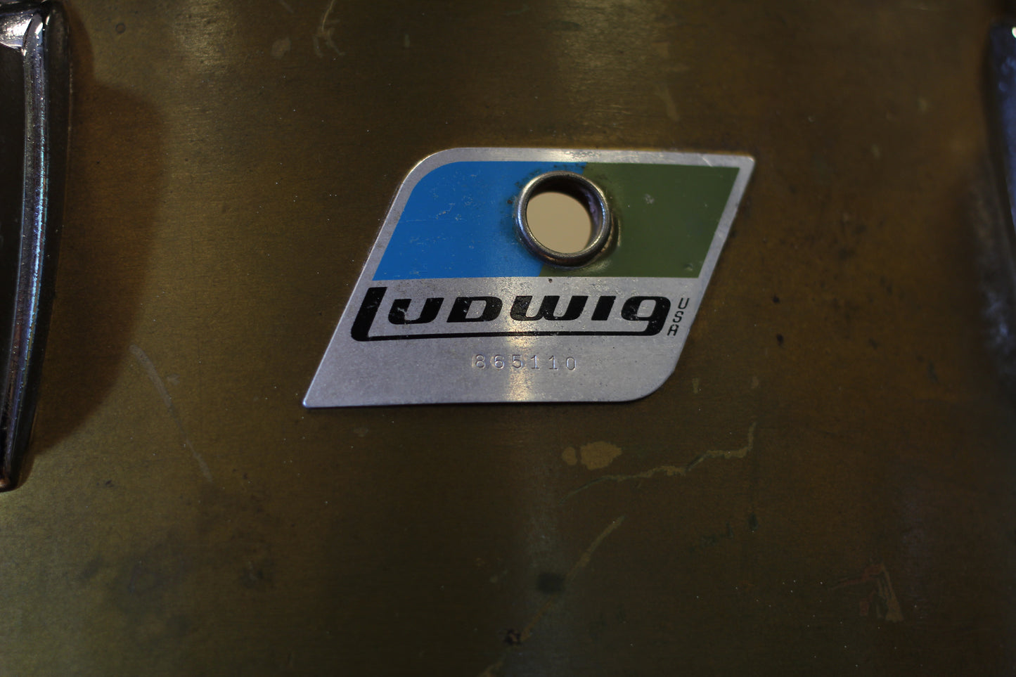 1960/70's Ludwig Deluxe Classic in Gold & Blue Duco 14x24 16x16 9x13