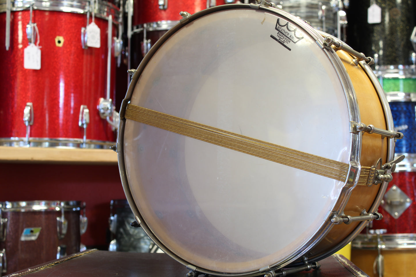 1920's Ludwig 6.5"x15" Wood-Shell Standard Snare Drum in Natural Maple