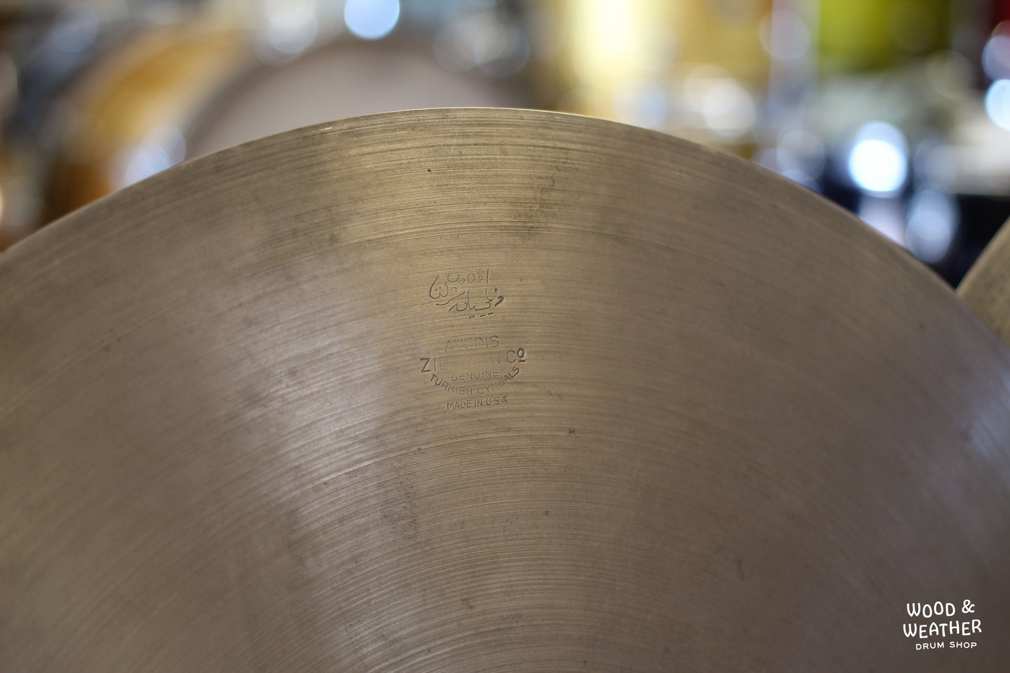 1946-53 A. Zildjian 15" "Trans Stamp" Hi-Hat Cymbals 815/1240g