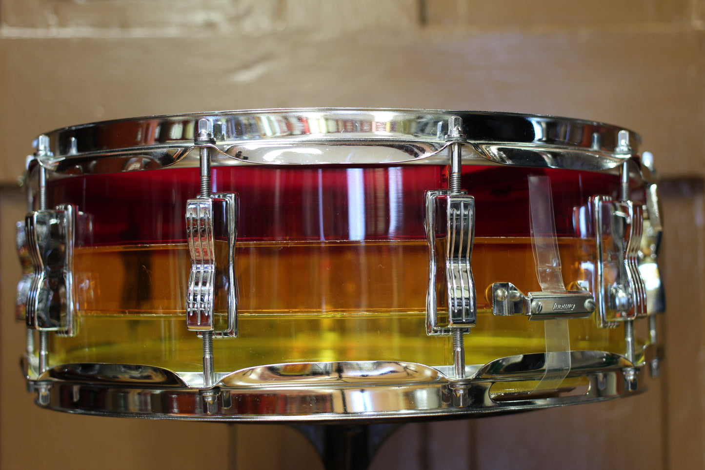 1970's Ludwig 5"x14" Vistalite Snare Drum in Tequila Sunrise