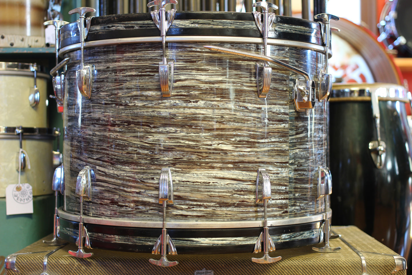 1960's Ludwig Hollywood in Oyster Blue Pearl 14x22 16x16 8x12