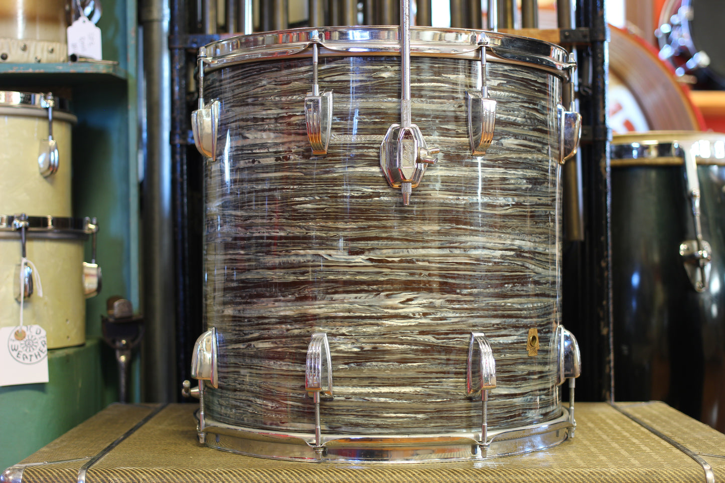 1960's Ludwig Hollywood in Oyster Blue Pearl 14x22 16x16 8x12