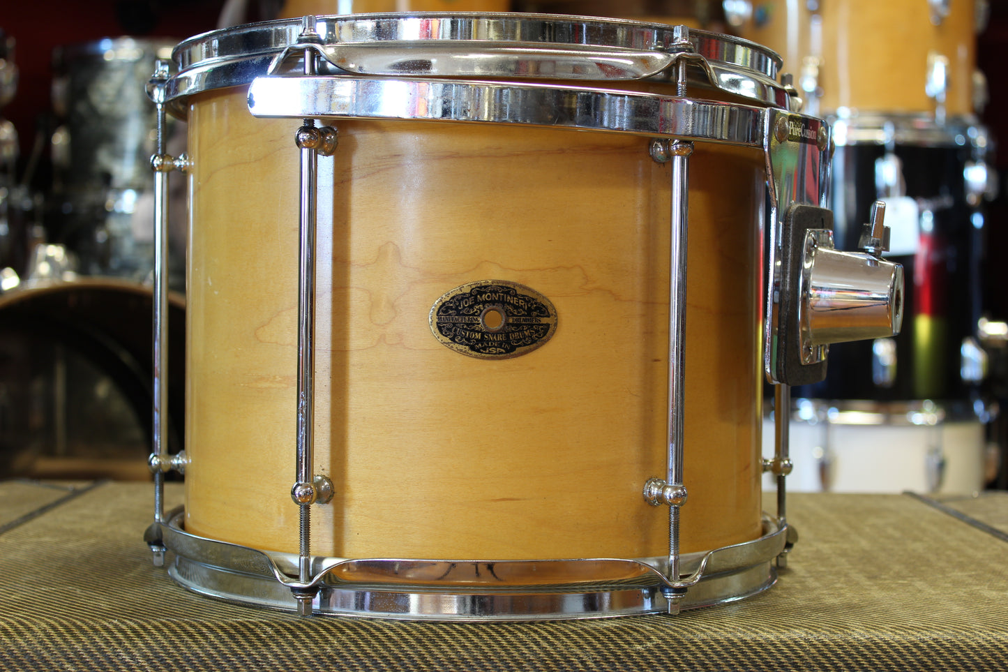 1990's Montineri Custom Drum Kit in Natural Maple 8-10-12-14-20