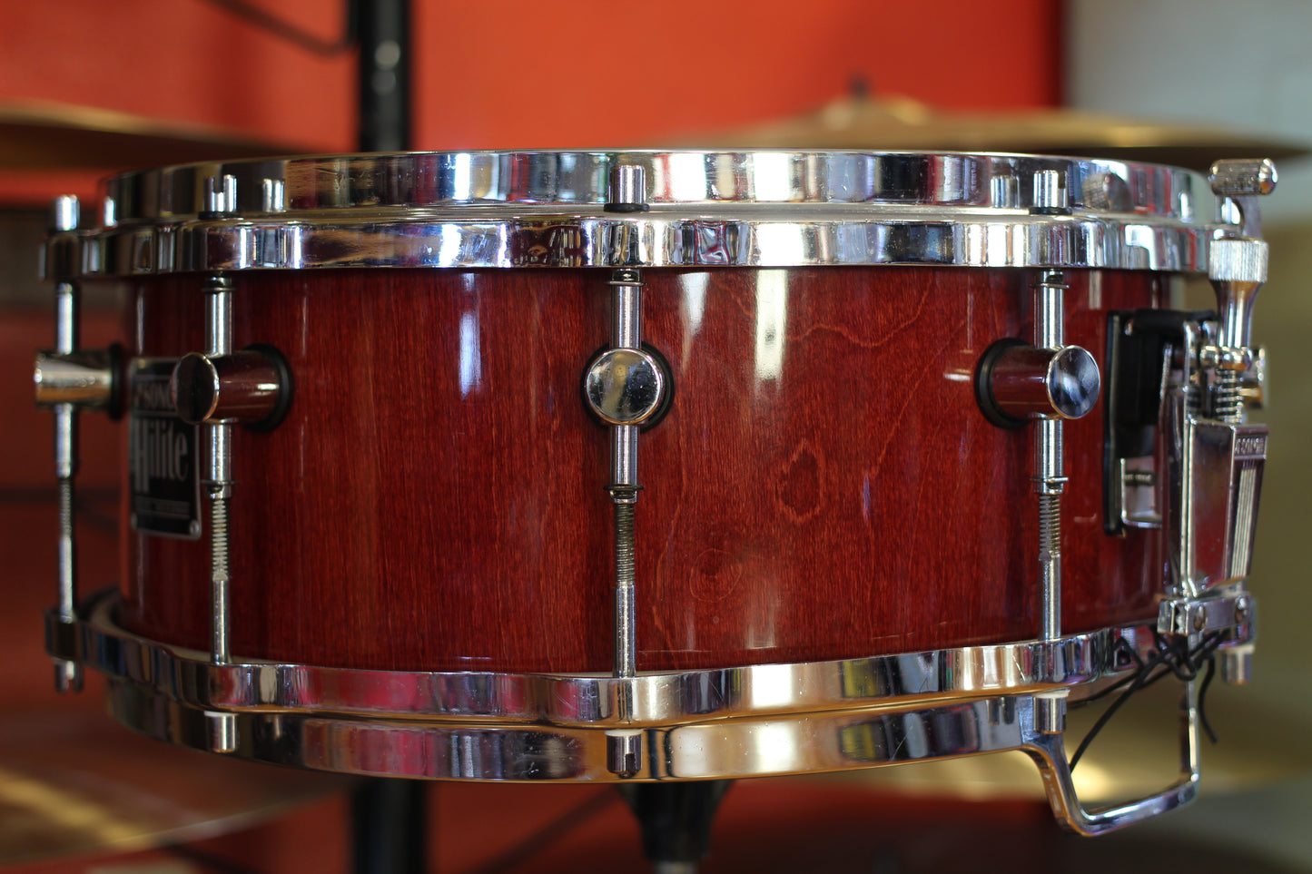 1990's Sonor HD-500 Hilite in Red Maple 5.75"x14"
