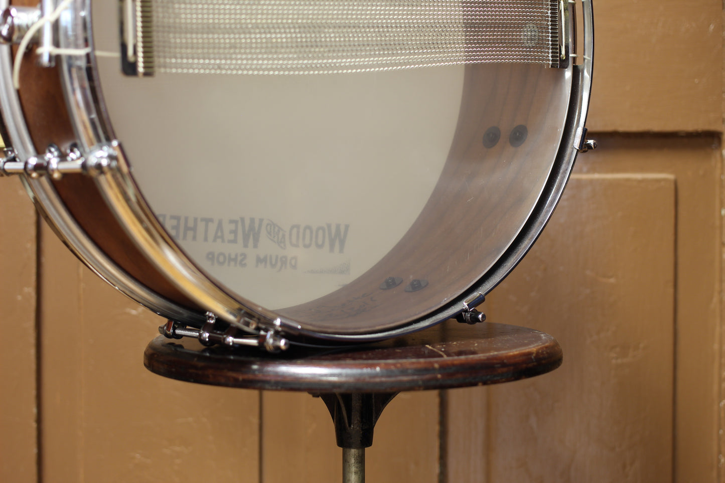 YC Drum Company 4"x14" Snare Drum in Natural Walnut